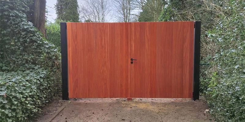 Houten Houten poorten op maat op maat door Garden Construct